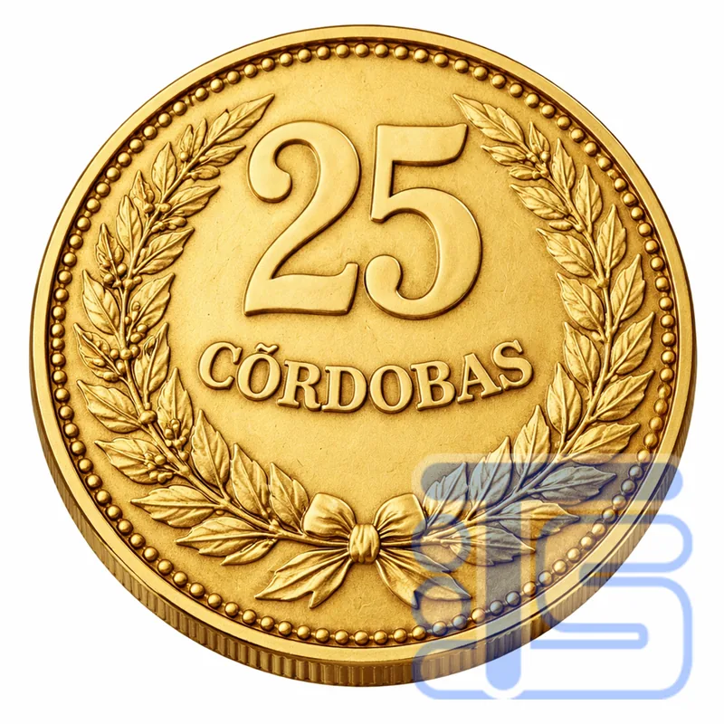 25 Cordobas Coin obverse