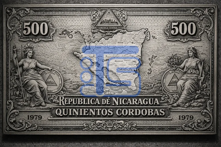 500 Cordoba Printing Plate Reverse - 1979