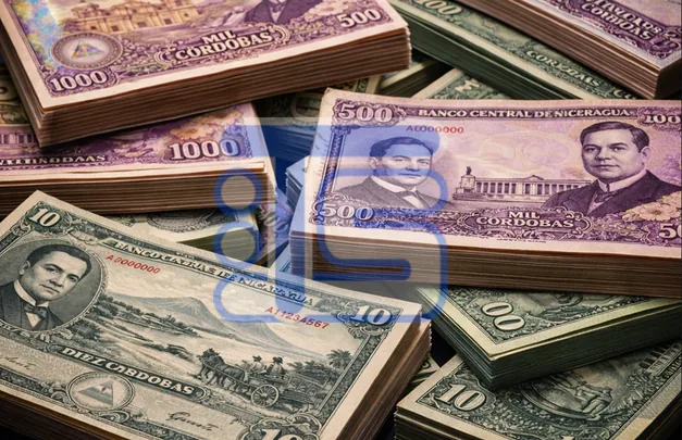 Stacks of historical banknotes