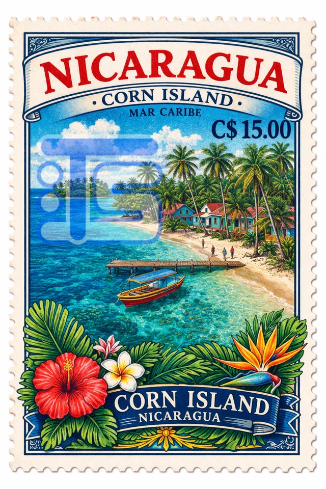 Corn Island Stamp V1
