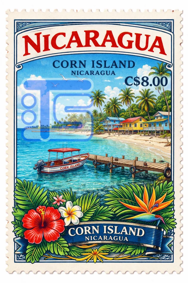Corn Island Stamp V2
