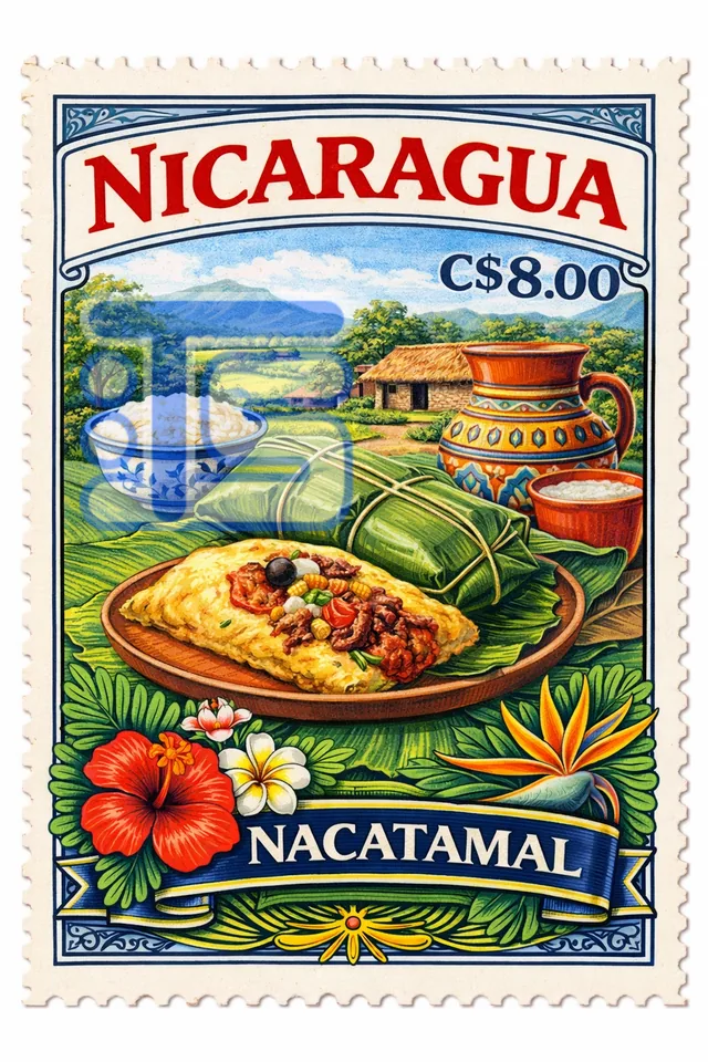 Nicaragua Nacatamal stamp