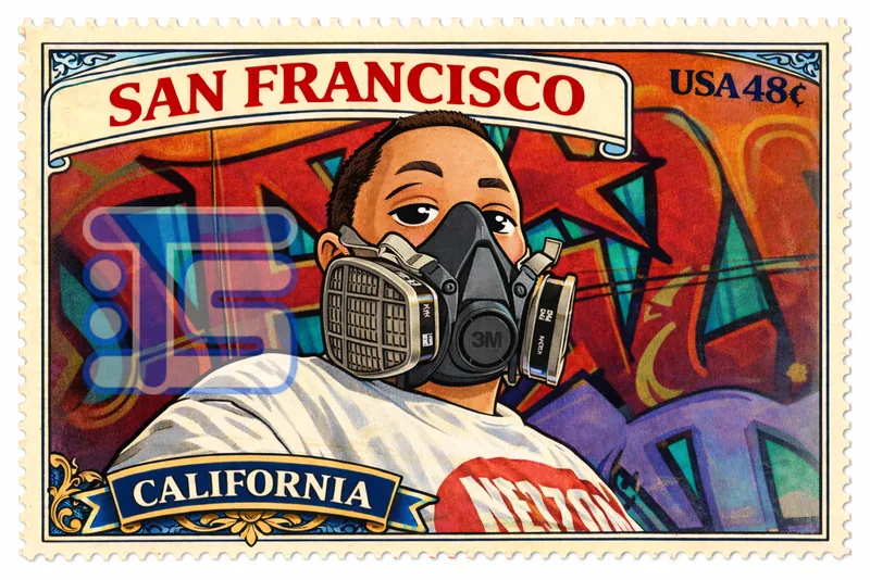 San Francisco Graffiti Stamp V